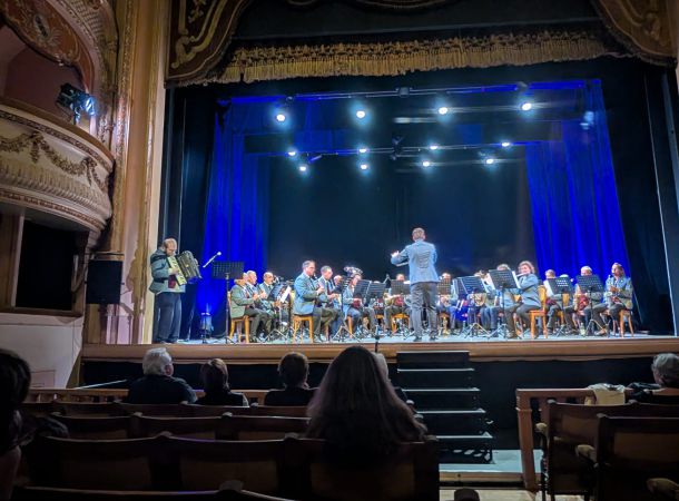 Stadtkapelle Schwetzingen beim Konzert in Theater von Lunéville